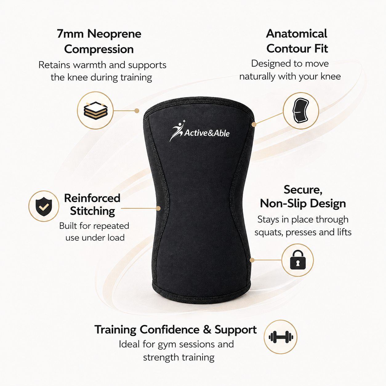 7mm Weightlifting Knee Sleeves